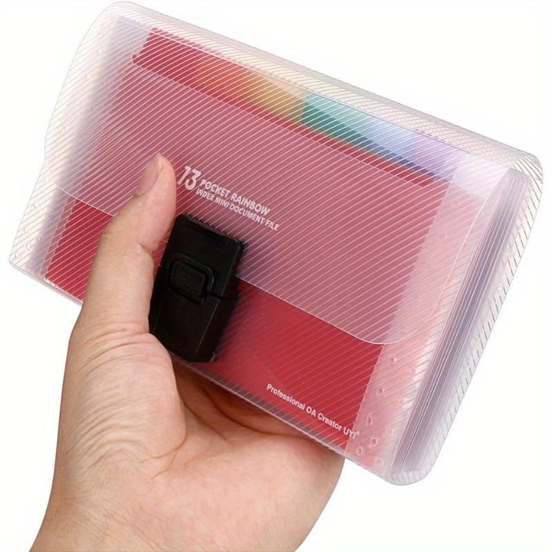 Expandable Accordion File Folder 13 Pockets - Organizzatore di file espandibile A6 a