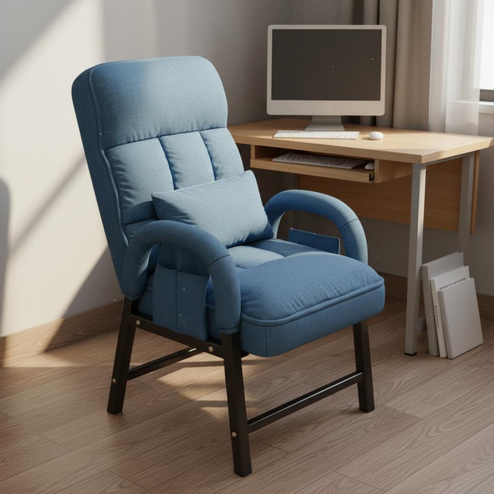 Office Furniture - Poltrona Reclinabile Alta con Schienale Regolabile,