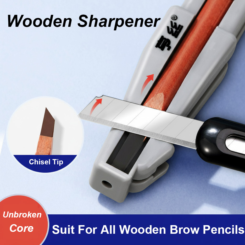 Stationery - Temperamatite per sopracciglia in legno per