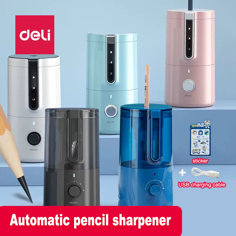 Electric Pencil Sharpener Usb - Deli temperamatite elettrico automatico per bambini