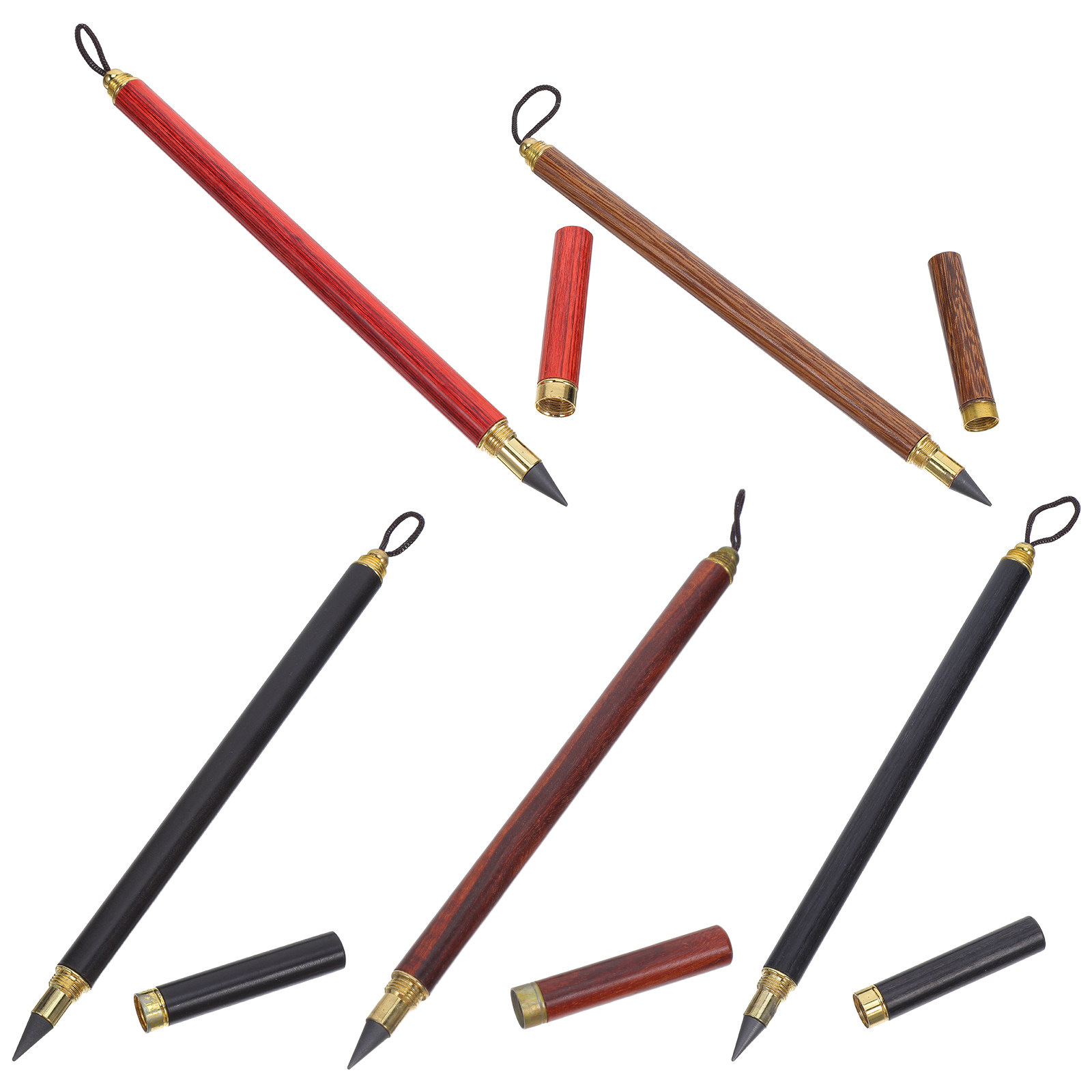 Writing Tools - 5 Matite in Legno Senza Inchiostro