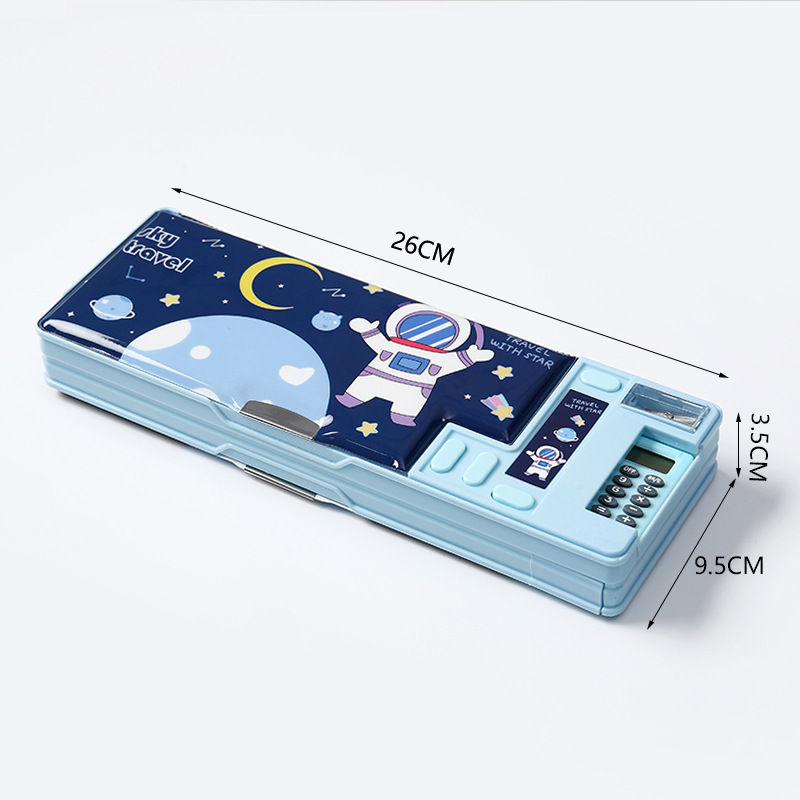 Scientific Calculator For Secondary School - Astuccio Multifunzionale con Calcolatrice, Portapenne in