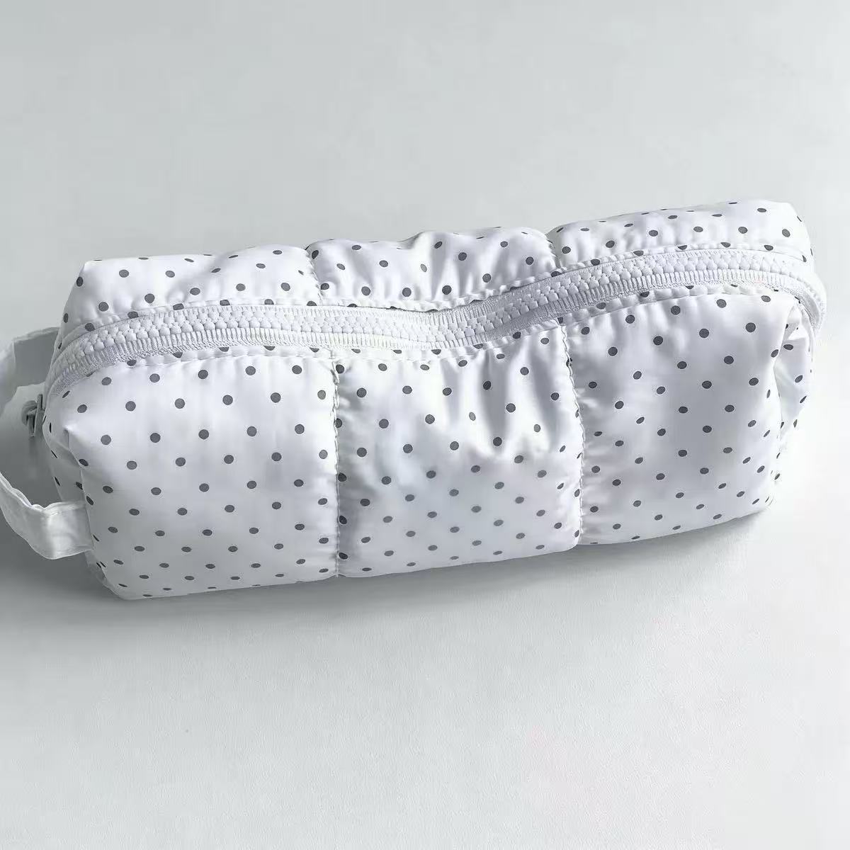 Aesthetic Large Pencil Case Pouch - Astuccio portapenne a pois, grande capacità,