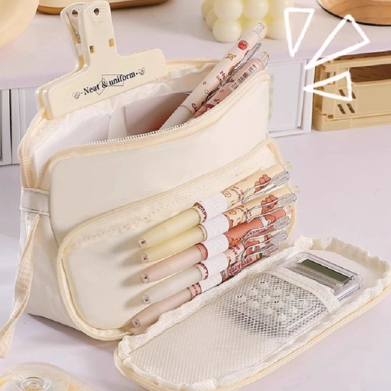 Aesthetic Large Pencil Case Pouch - Astuccio per matite di grande capacità