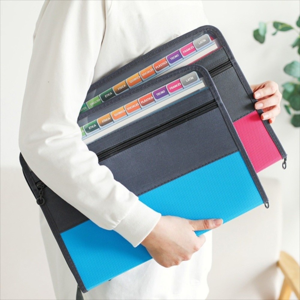 Expandable Accordion File Folder 13 Pockets - Cartella Portadocumenti Espandibile a 13 Tasche