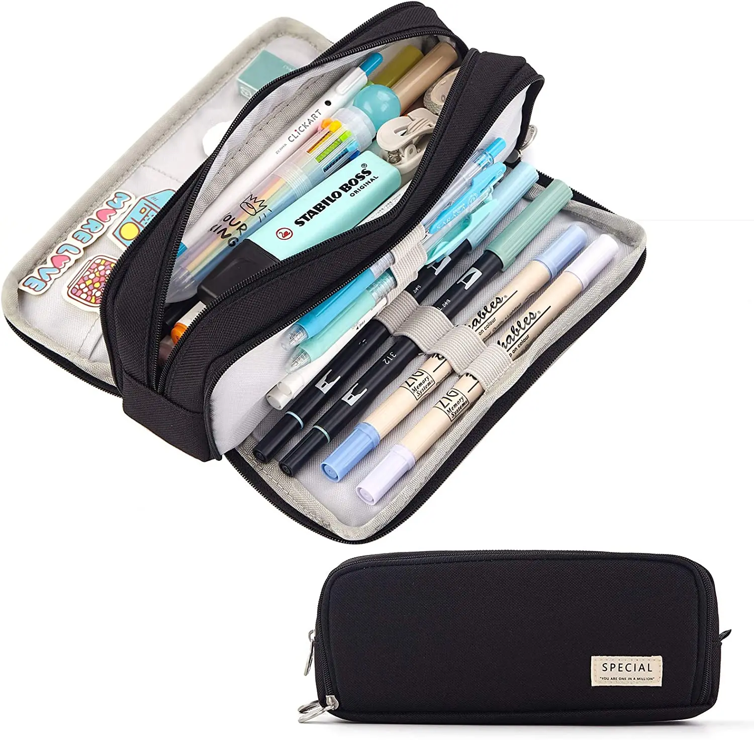 Aesthetic Large Pencil Case Pouch - Astuccio per matite Astuccio per matite