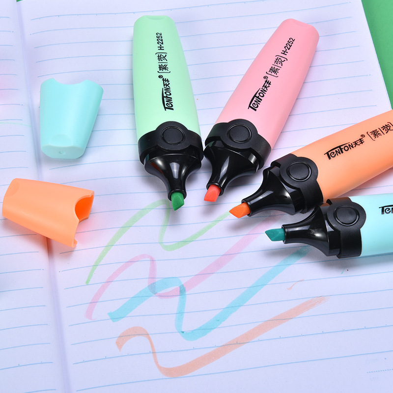 6 pz/set pastello piatto a tes - Pastel Highlighter Set Double Ended recensione e prezzo