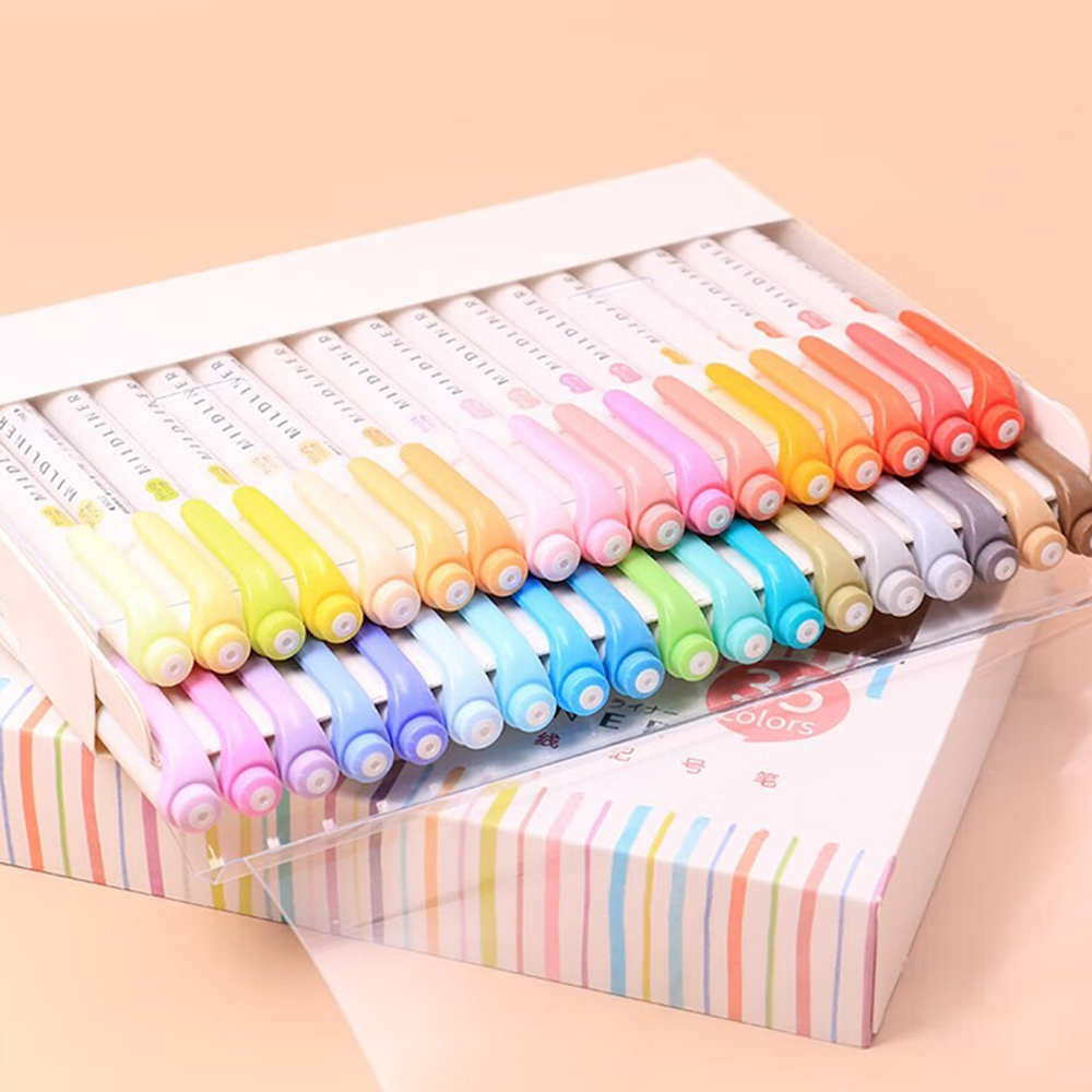 35 colori ZEBRA Mildliner High - Pastel Highlighter Set Double Ended recensione e prezzo