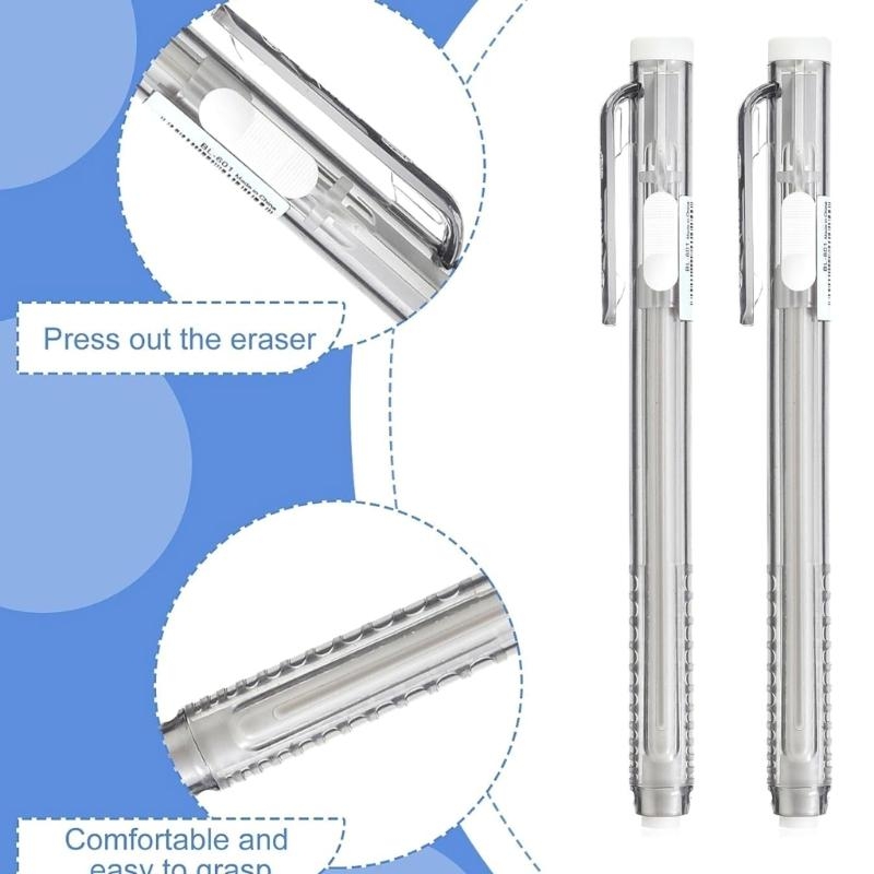12 gomme da cancellare a forma - Retractable Eraser Pen Click recensione e prezzo