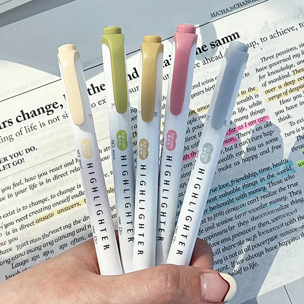 5 pezzi evidenziatori pastello - Pastel Highlighter Set Double Ended recensione e prezzo