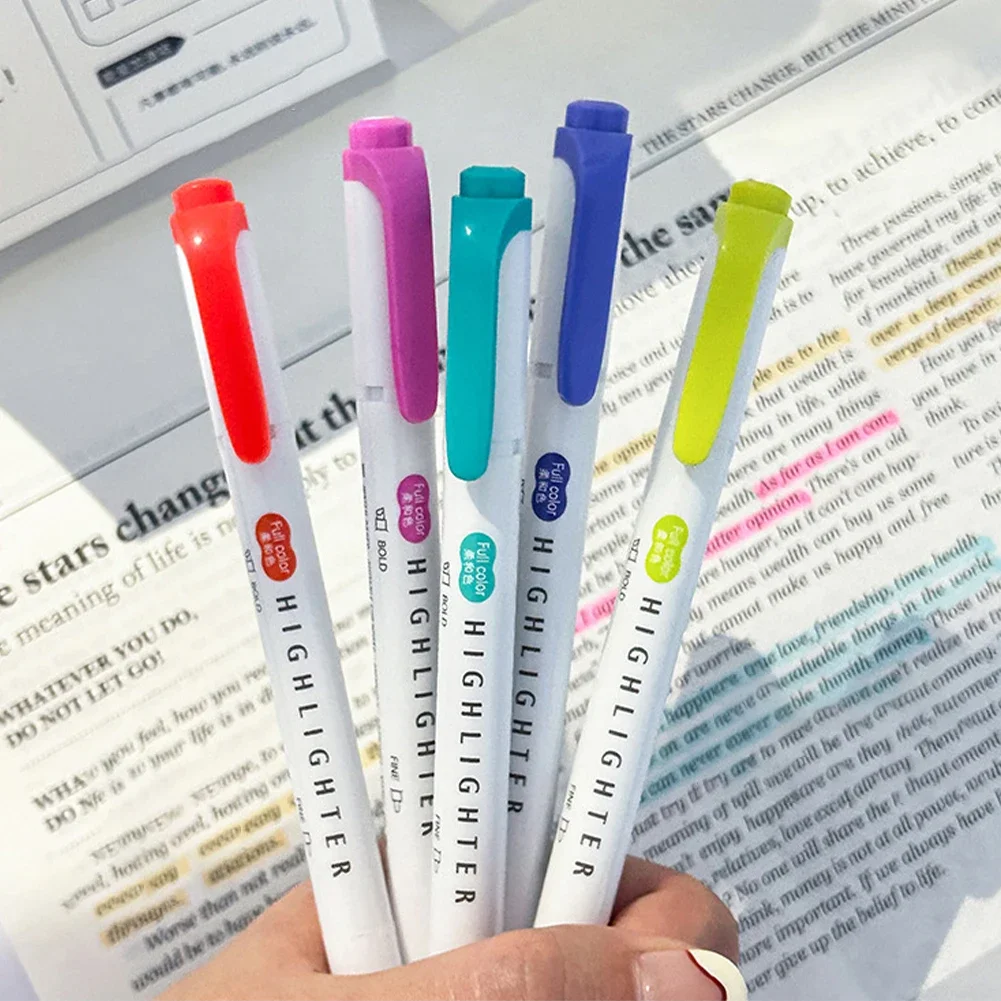 5 pezzi evidenziatori pastello - Pastel Highlighter Set Double Ended recensione e prezzo