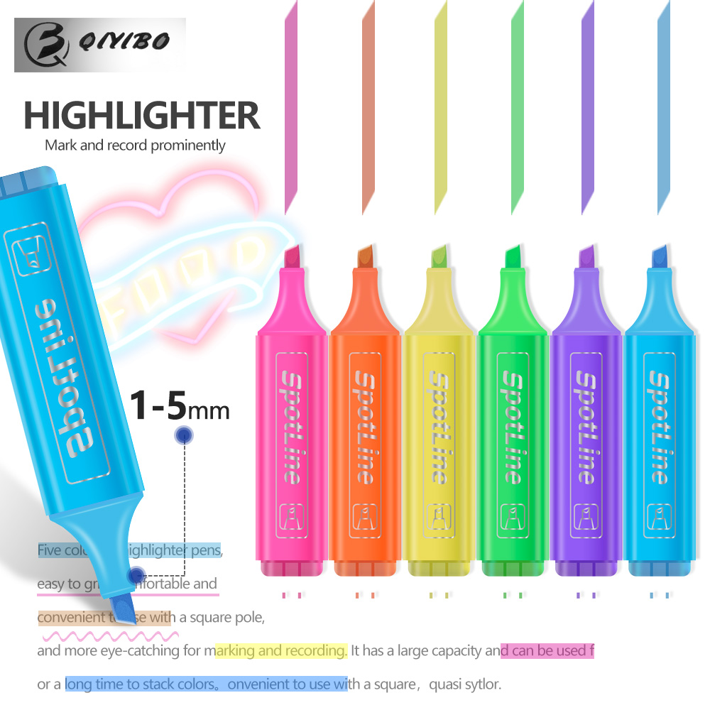 4/6 Pz/set Pastello Piatto Sin - Pastel Highlighter Set Double Ended recensione e prezzo