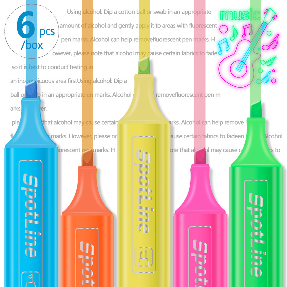 4/6 Pz/set Pastello Piatto Sin - Pastel Highlighter Set Double Ended recensione e prezzo