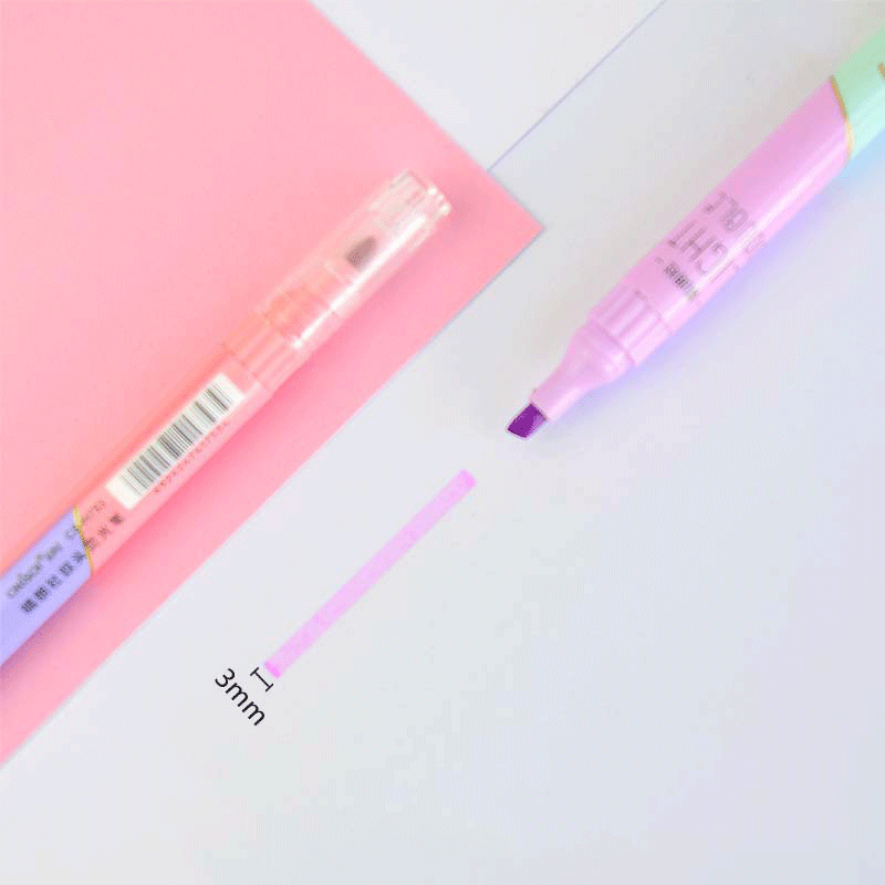 6 PCS pennarelli evidenziatori - Pastel Highlighter Set Double Ended recensione e prezzo