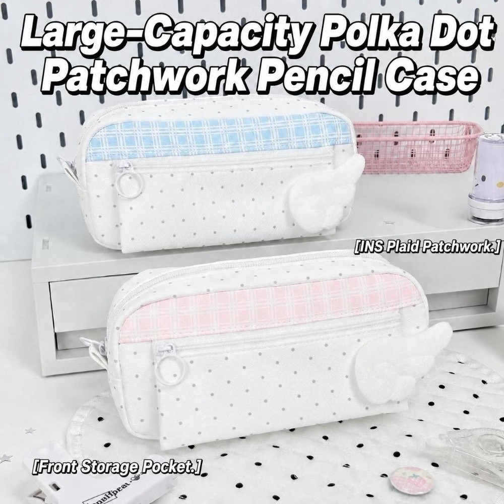 Astuccio Estetico a Pois e Qua - Aesthetic Large Pencil Case Pouch recensione e prezzo