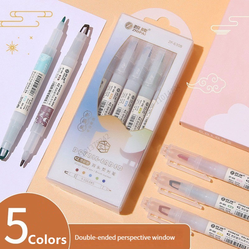 5 pz/set pennarelli evidenziat - Pastel Highlighter Set Double Ended recensione e prezzo