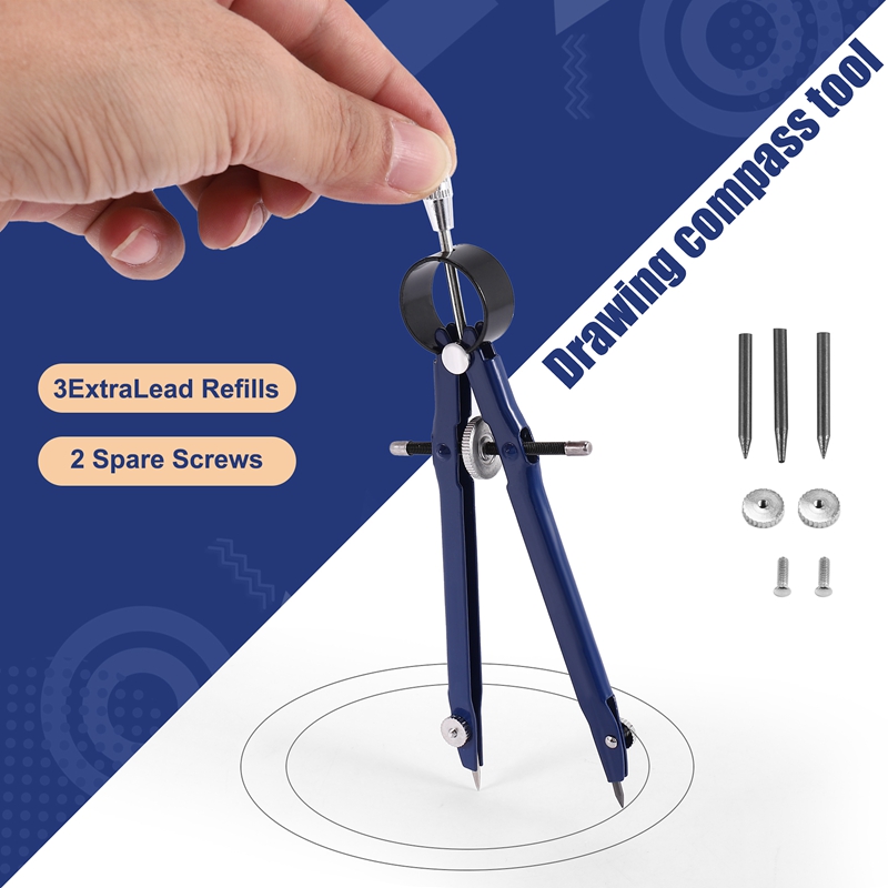Set di 4 Compassi Professional - Math Geometry Set With Compass recensione e prezzo