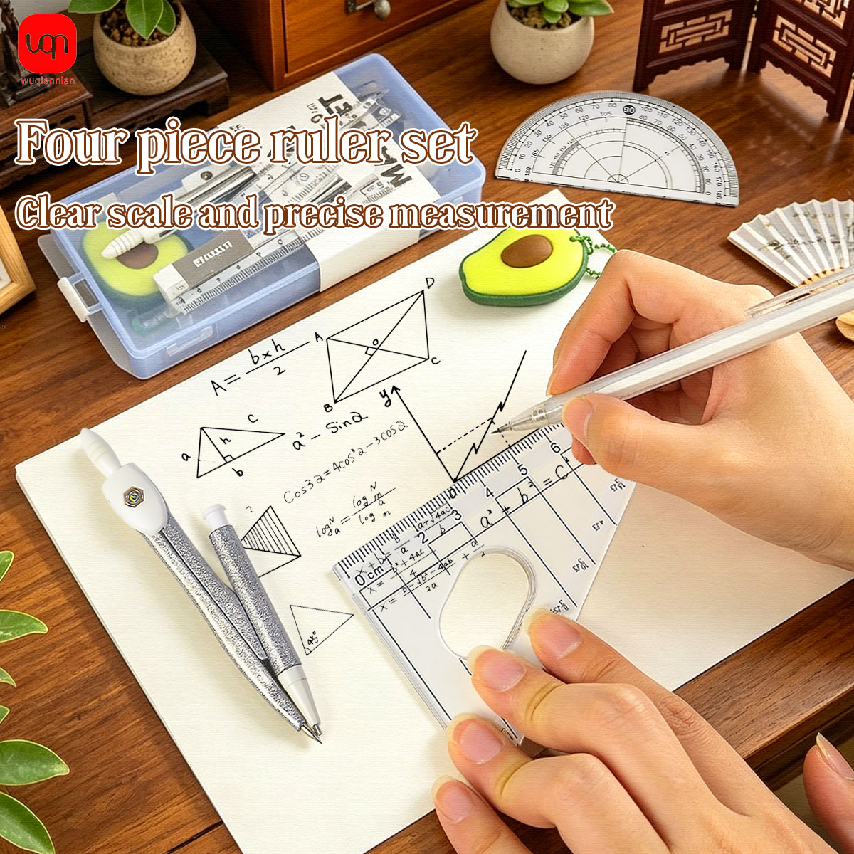 Set Geometrico 9-in-1 per Stud - Math Geometry Set With Compass recensione e prezzo