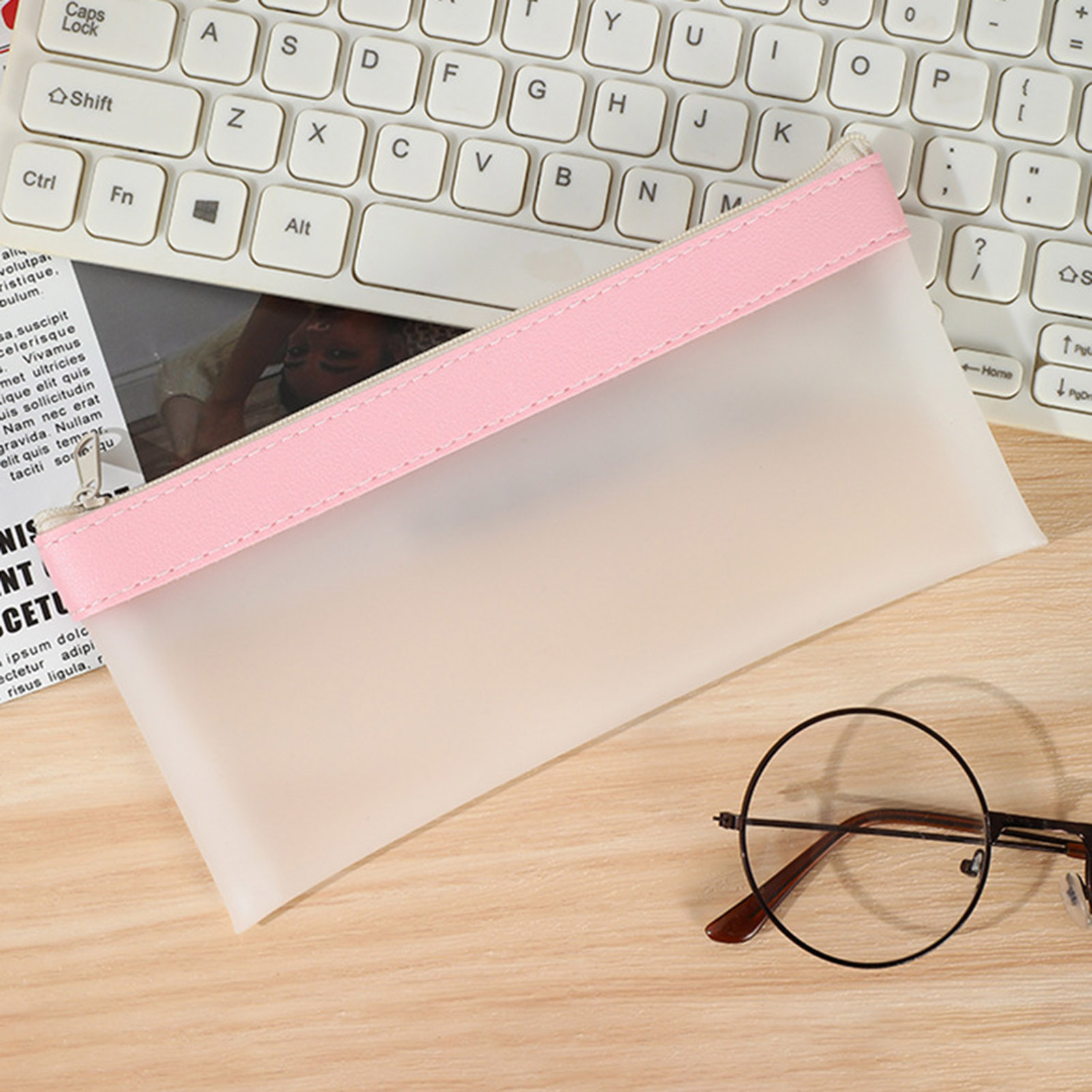 Astuccio trasparente smeriglia - Aesthetic Large Pencil Case Pouch recensione e prezzo