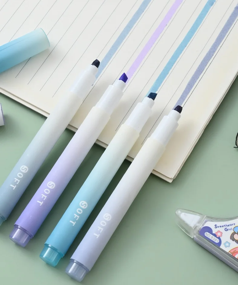 Set di 4 Evidenziatori Sfumati - Pastel Highlighter Set Double Ended recensione e prezzo