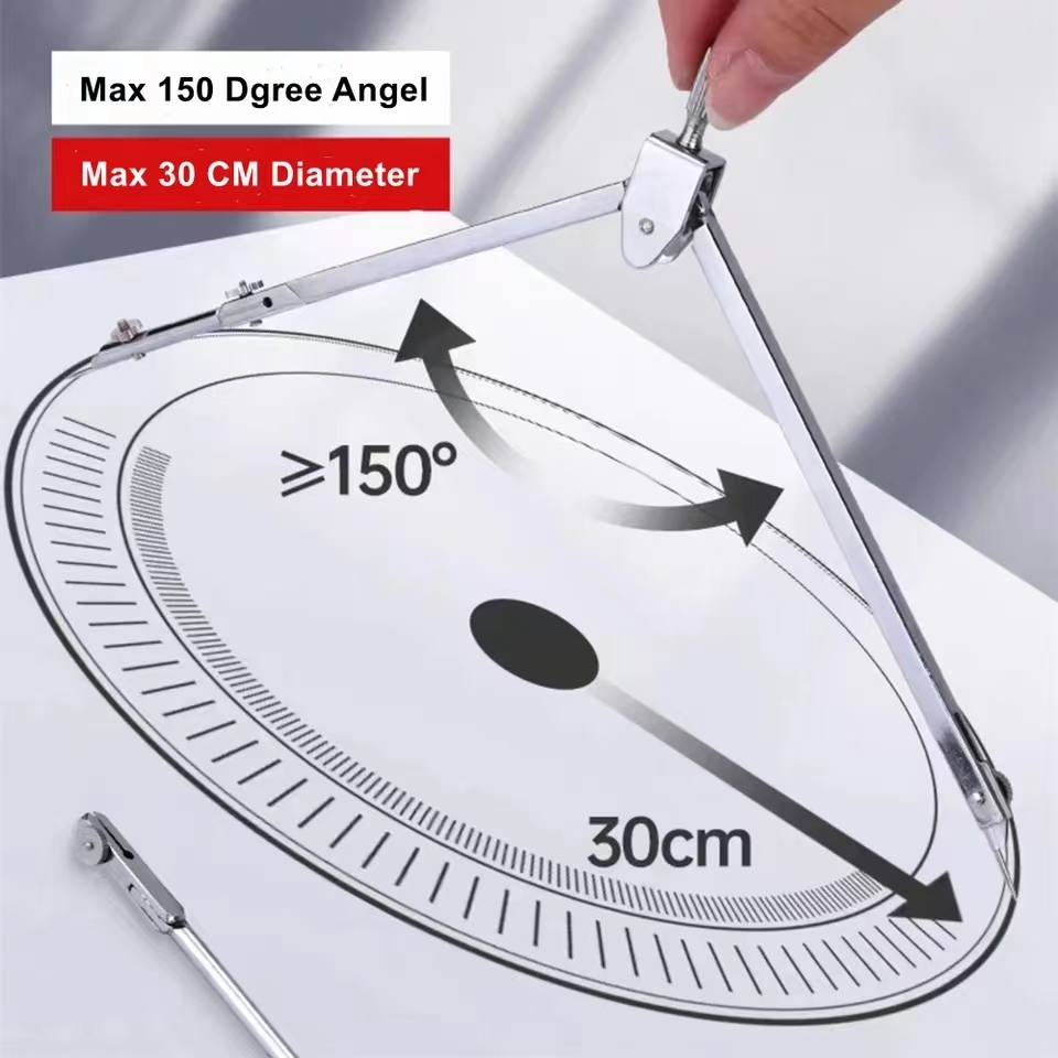 Set da disegno in acciaio inos - Math Geometry Set With Compass recensione e prezzo