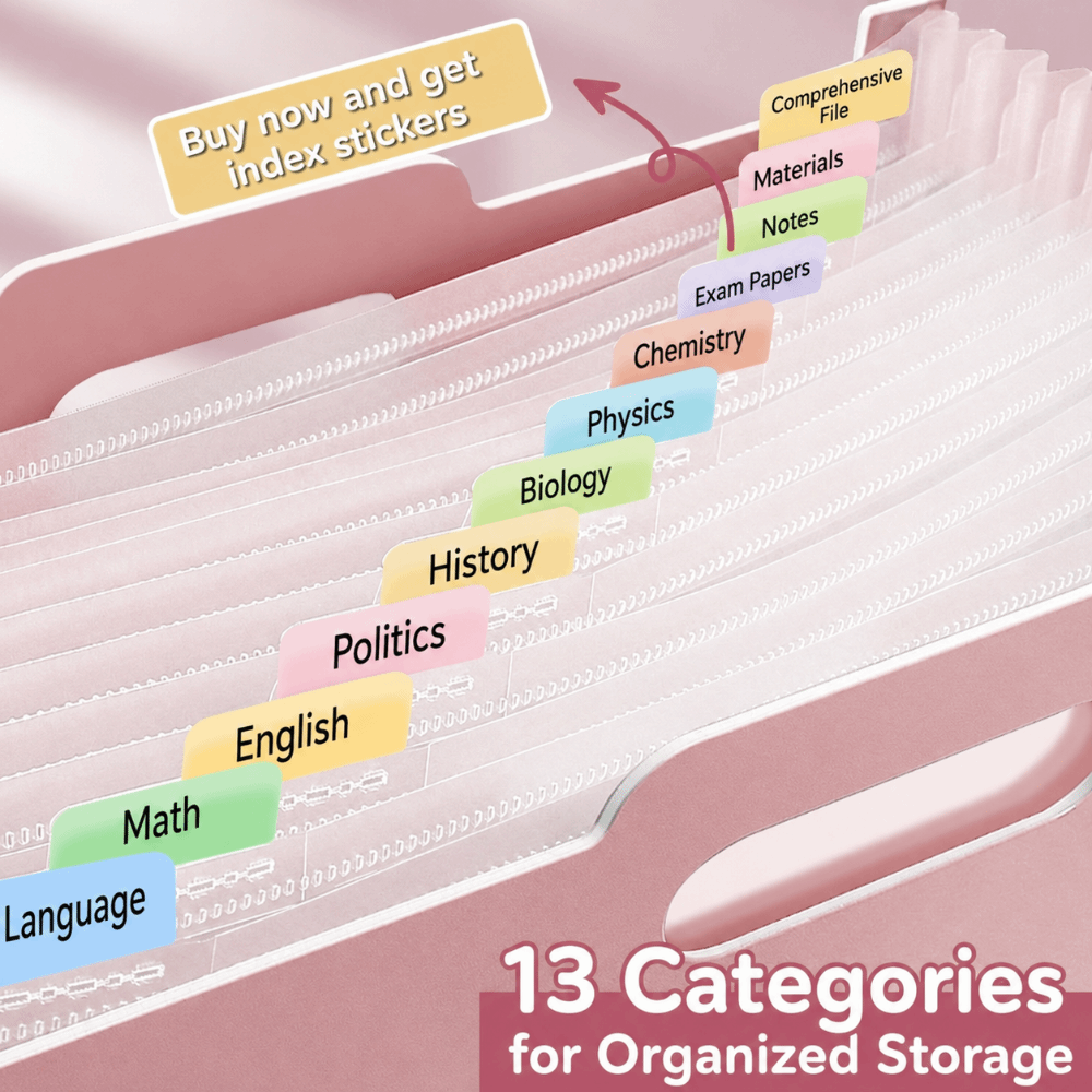 Cartella Portadocumenti Espand - Expandable Accordion File Folder 13 Pockets recensione e prezzo