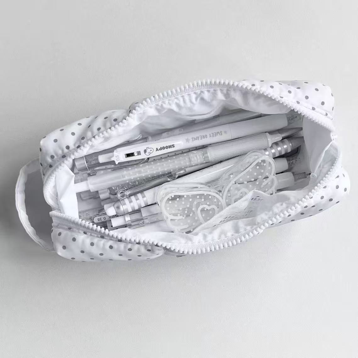 Astuccio portapenne a pois, gr - Aesthetic Large Pencil Case Pouch recensione e prezzo