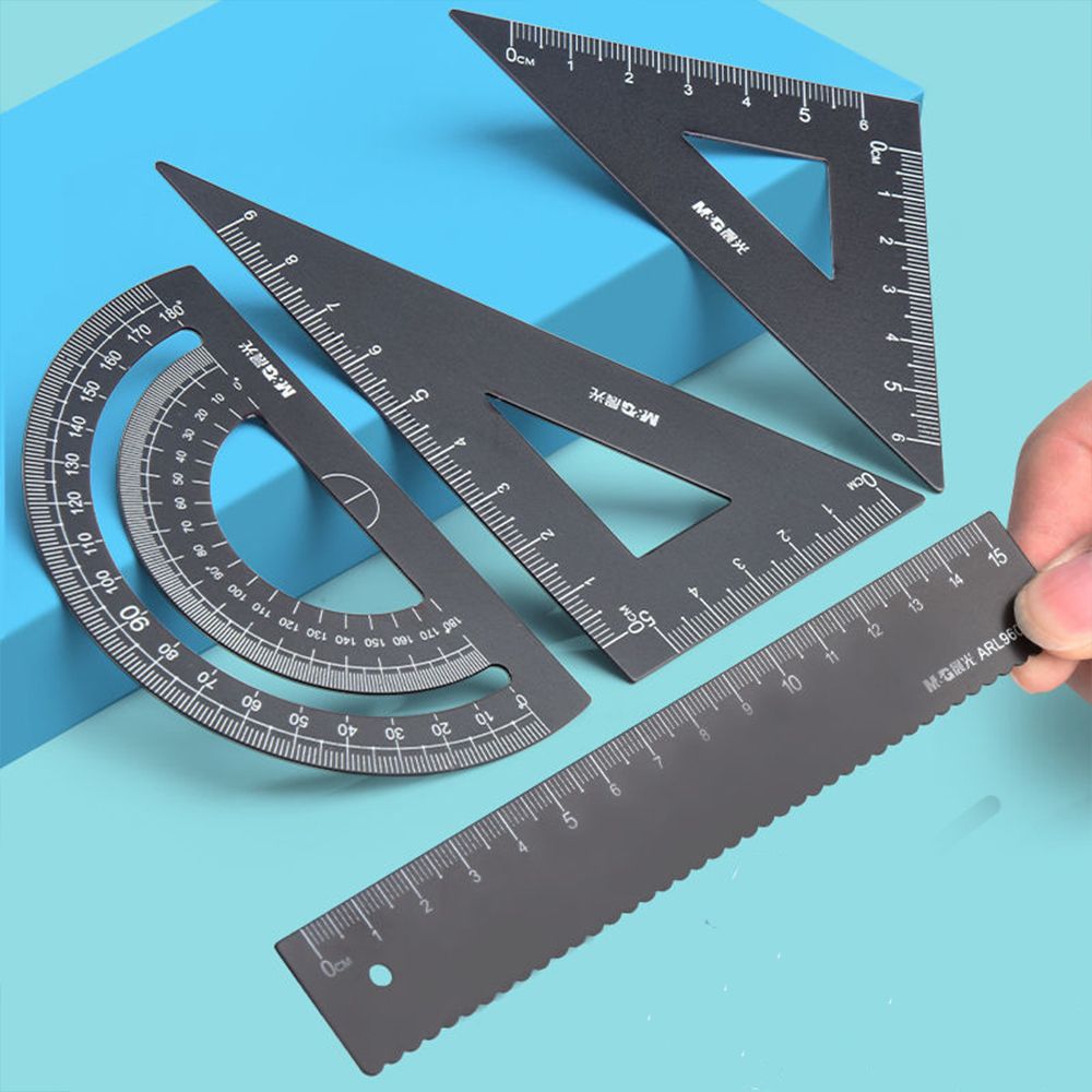 Set di Righelli in Metallo Dur - Math Geometry Set With Compass recensione e prezzo