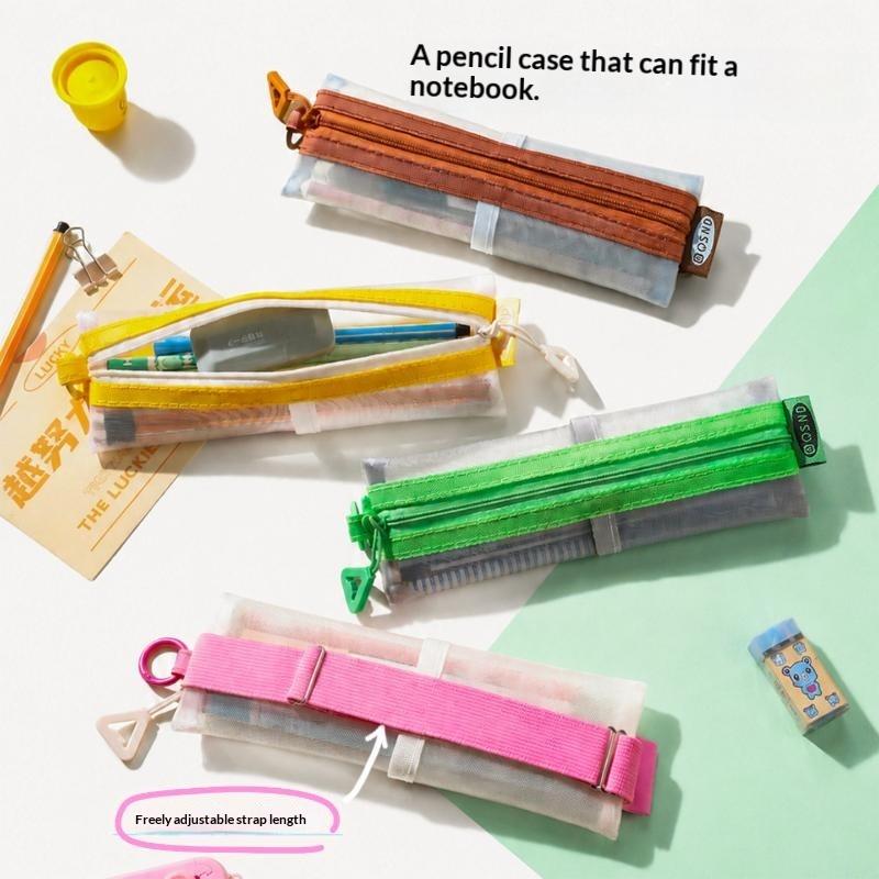 Astuccio Trasparente in Rete c - Clear Mesh Pencil Pouch For Exam recensione e prezzo
