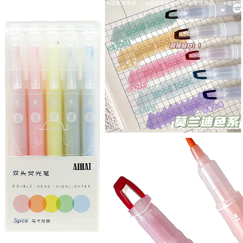 Evidenziatori a doppia punta c - Pastel Highlighter Set Double Ended recensione e prezzo