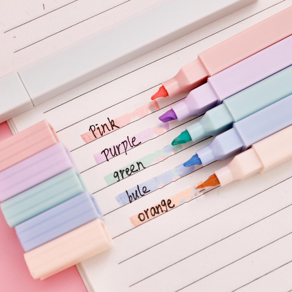 Evidenziatori Colorati 6 Pezzi - Pastel Highlighter Set Double Ended recensione e prezzo